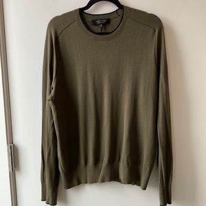 Rag & Bone men’s medium green cashmere sweater